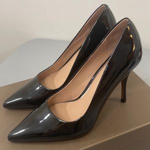 Linea Paolo Payton Black Patent Leather Heels. Size 8.5.